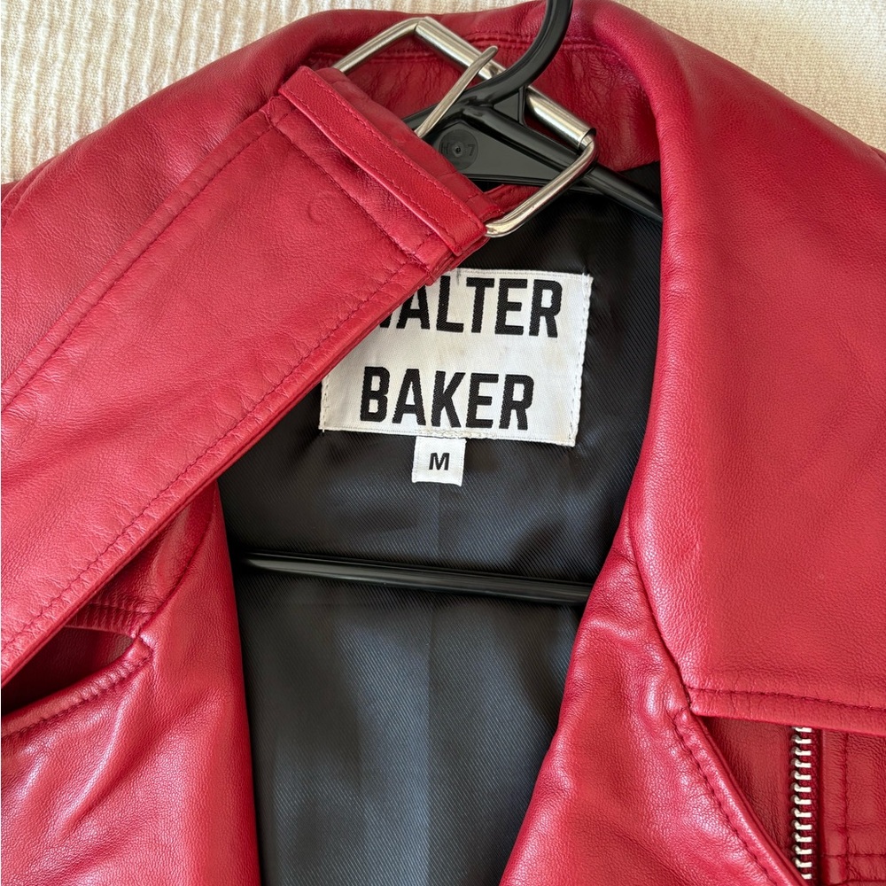 Red Leather Jacket - Picture 3 of 8